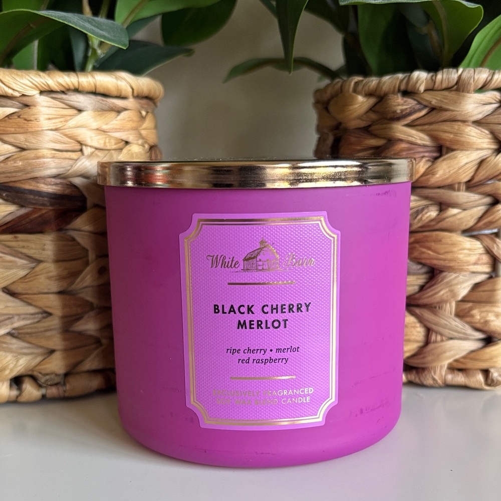 Black Cherry Merlot 3-Wick Bath & Body Works Candle